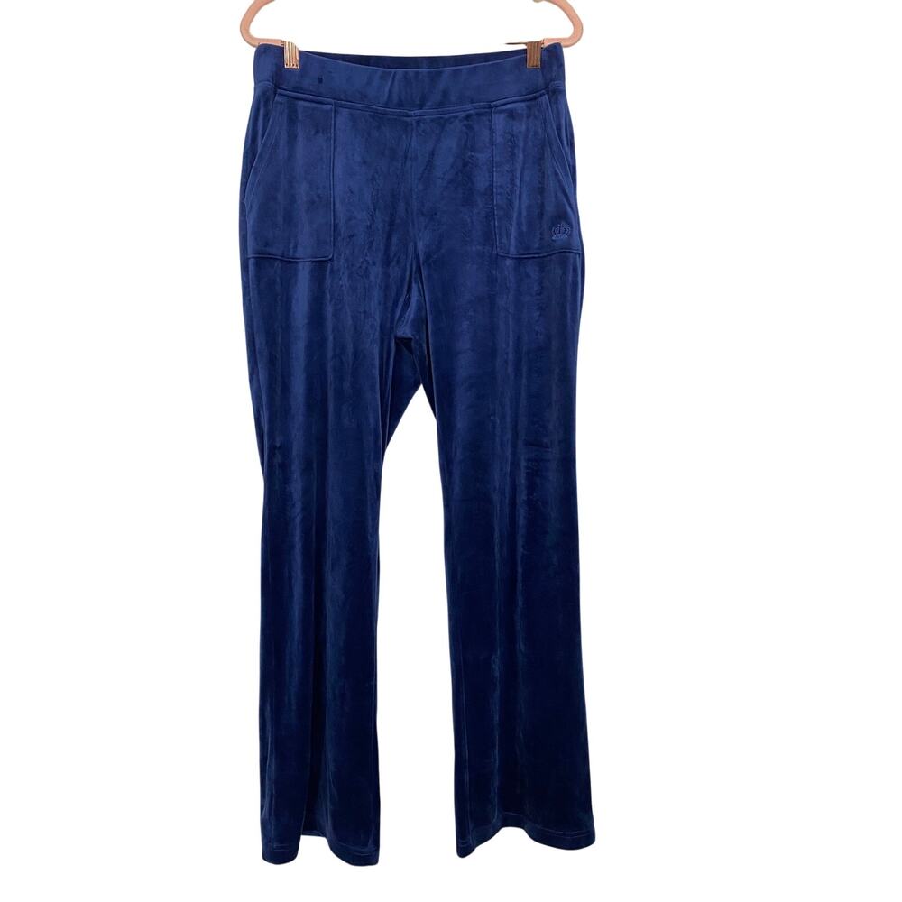 JUICY by Juicy Couture Women Navy Velvet Track Pants Size M